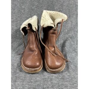 Duckfeet Århus boots wool-lined pebbled leather EU 38 US women 7.5-8